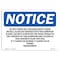 Signmission OSHA Notice Sign, 7" Height, Aluminum, Do Not Under Any Circumstances Throw Metal Sign, Landscape OS-NS-A-710-L-11397 - alternate 1